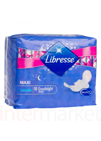 Higieniniai paketai Libresse Goodnight maxi 10vnt.